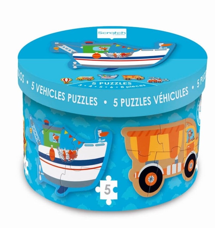 Pierwsze puzzle POJAZDY SCRATCH  