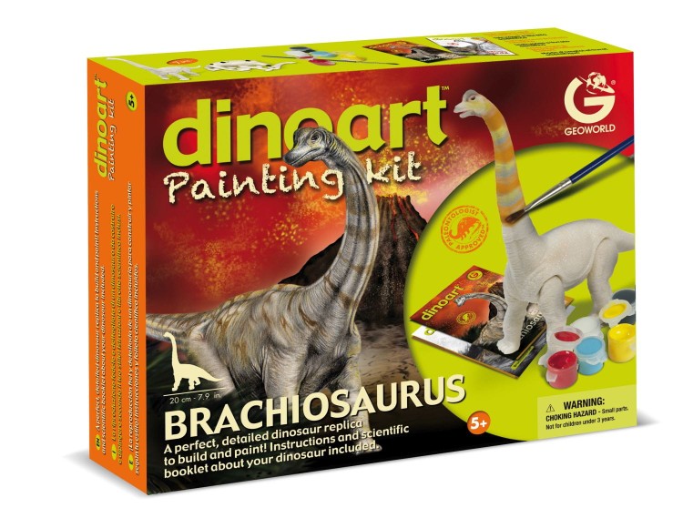 BRACHIOSAURUS model dinozaura 25 cm do złożenia i malowania Geoworld