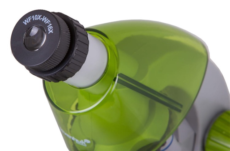 Mikroskop Levenhuk LabZZ M101 LIMONKOWY + zestaw do eksperymentów