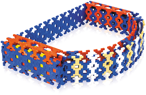 Klocki konstrukcyjne Incastro - 1000 el. BOX