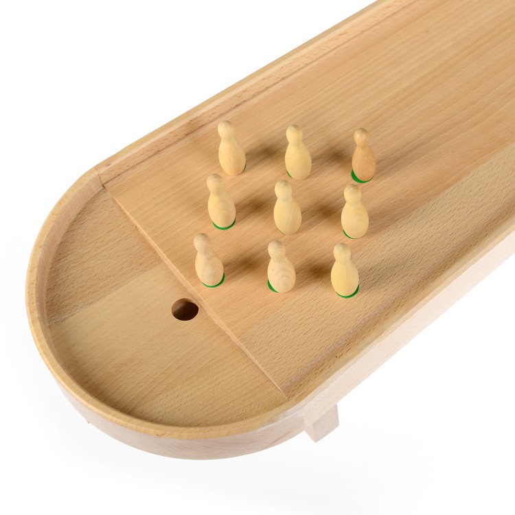 Kręgle gra stołowa drewniana PILCH