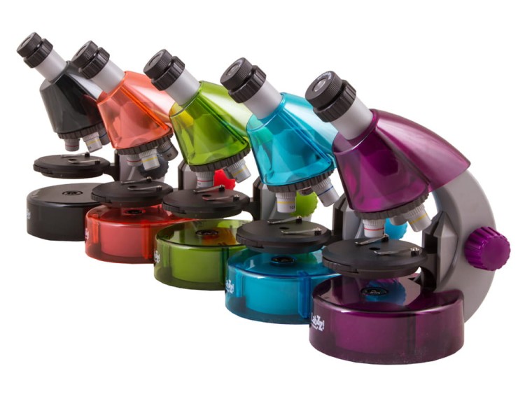 Mikroskop Levenhuk LabZZ M101 BŁĘKITNY + zestaw do eksperymentów