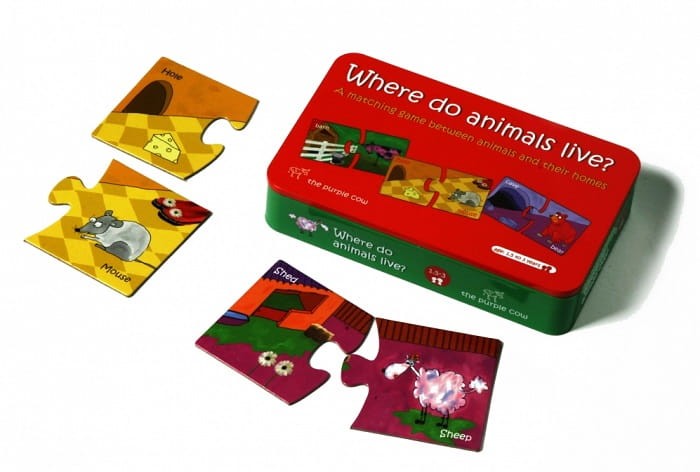 PUZZLE GDZIE MIESZKAJĄ ZWIERZĘTA