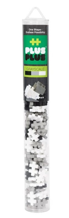 PLUS-PLUS klocki konstrukcyjne MINI 100 elementów Tuba Skala Szarości