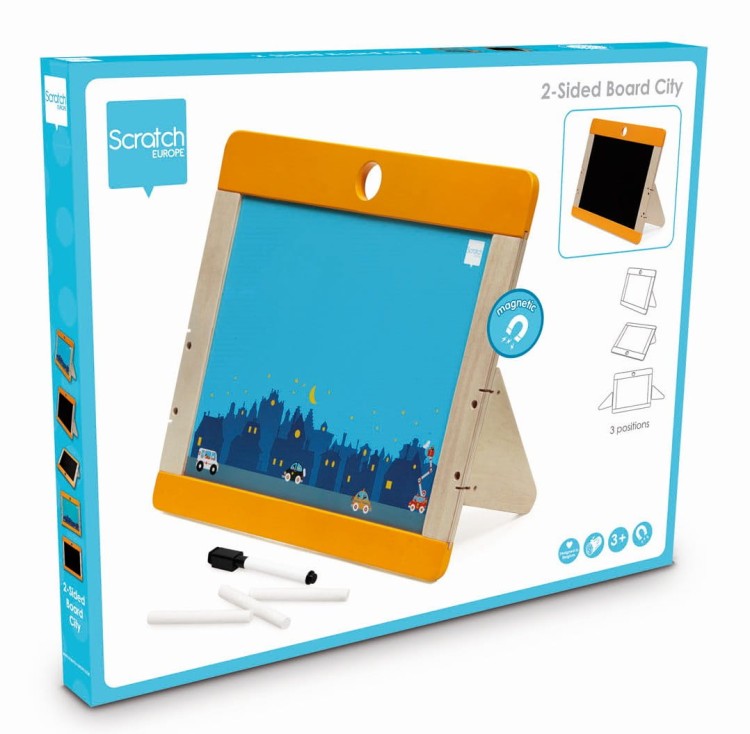 Magnetyczna dwustronna tablica MIASTO SCRATCH