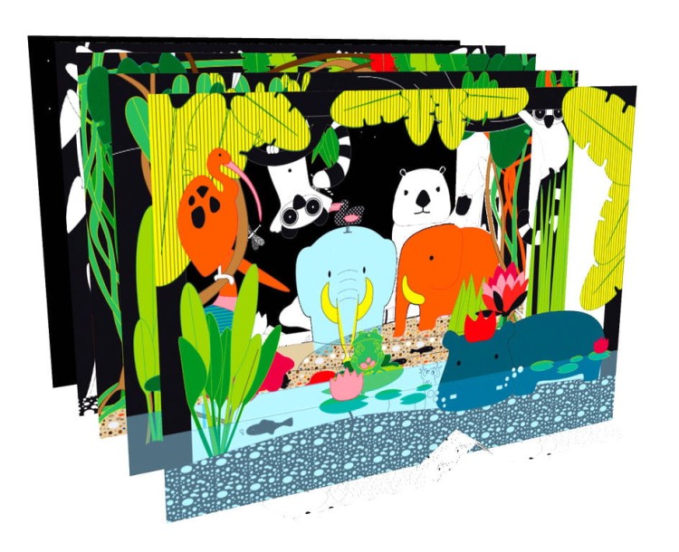 PRZESTRZENNA KOLOROWANKA