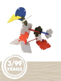 Klocki konstrukcyjne DEDALO z nacięciami Ludus 