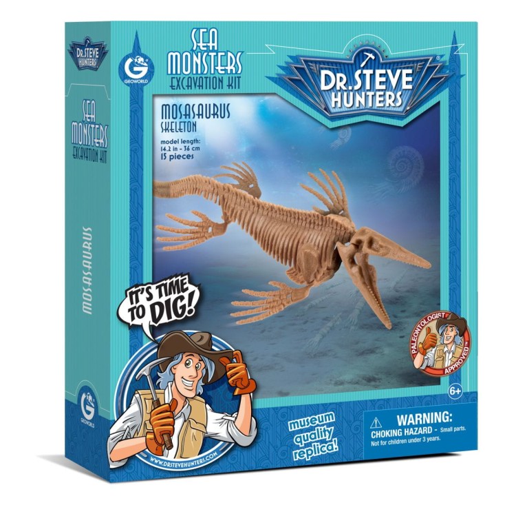 Szkielet MOSOSAURUS 36 cm Wykopaliska dinozaur Geoworld