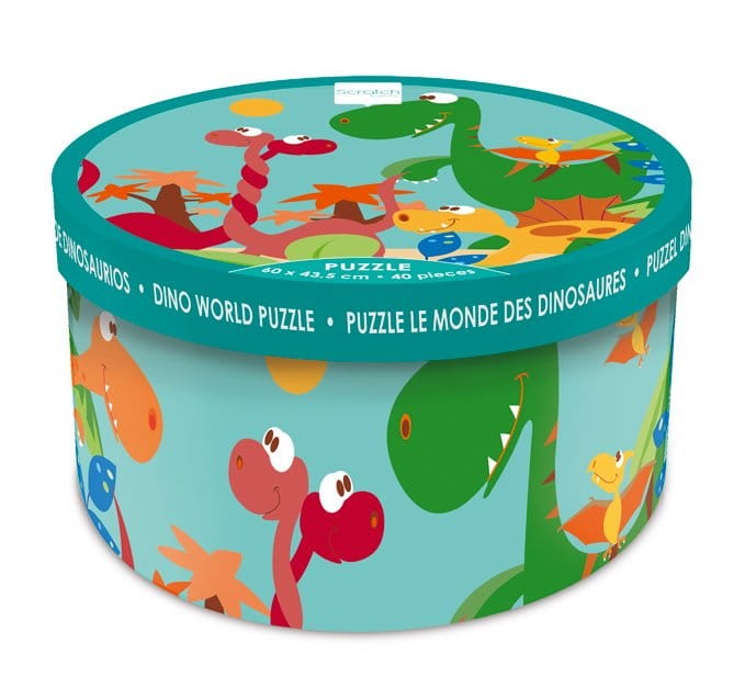 Puzzle DINO 40 elem.  układanka Scratch