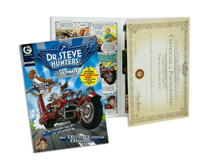 Szkielet STEGOSAURUS 28 cm DELUXE Wyprawa Paleontologiczna duży zestaw dinozaur Geoworld