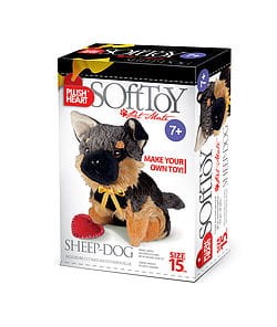 Piesek Owczarek pluszak do uszycia 15cm Elf Market seria Pieski