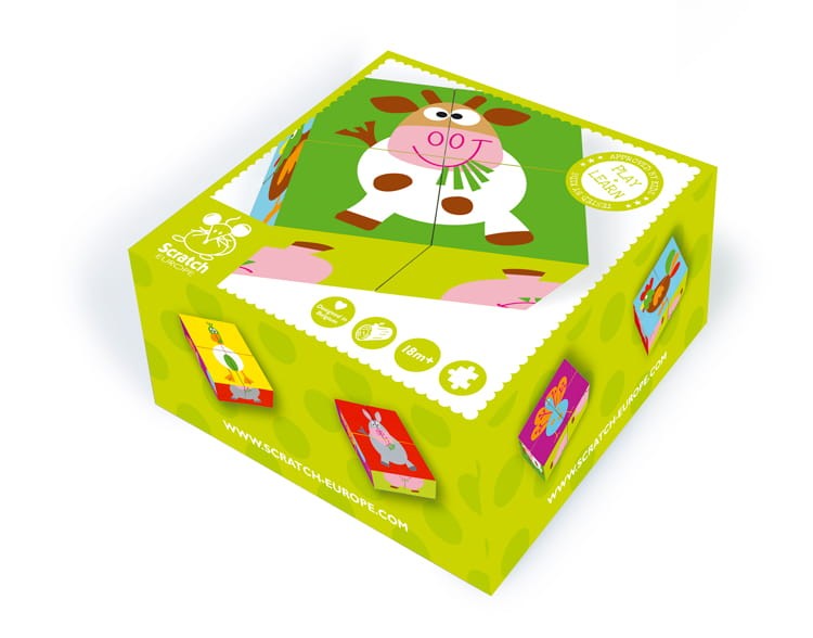 PUZZLE KLOCKI SCRATCH