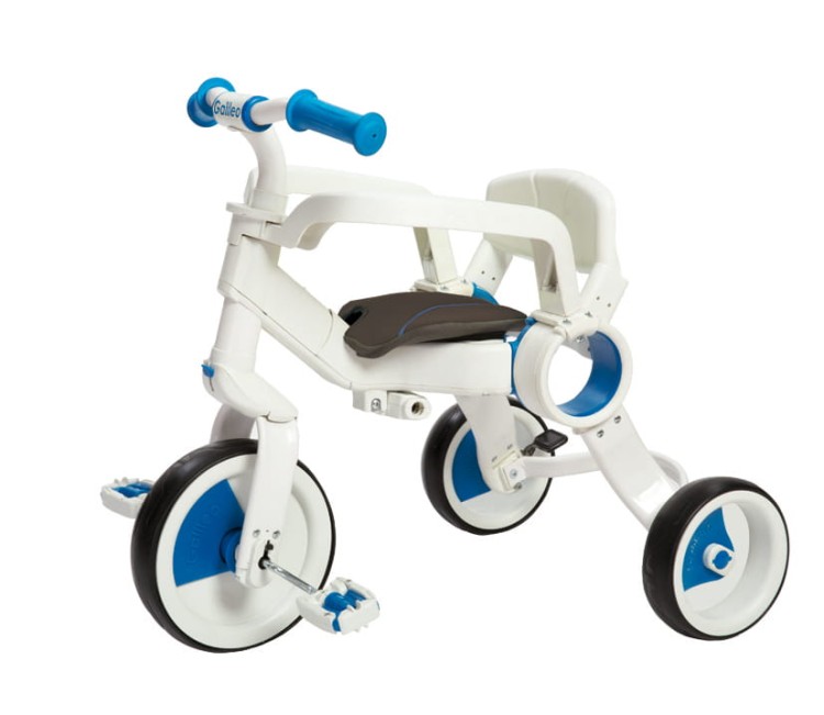 Spacerówka i rowerek trójkołowy 2w1 - Galileo Strollcycle - biało-zielony