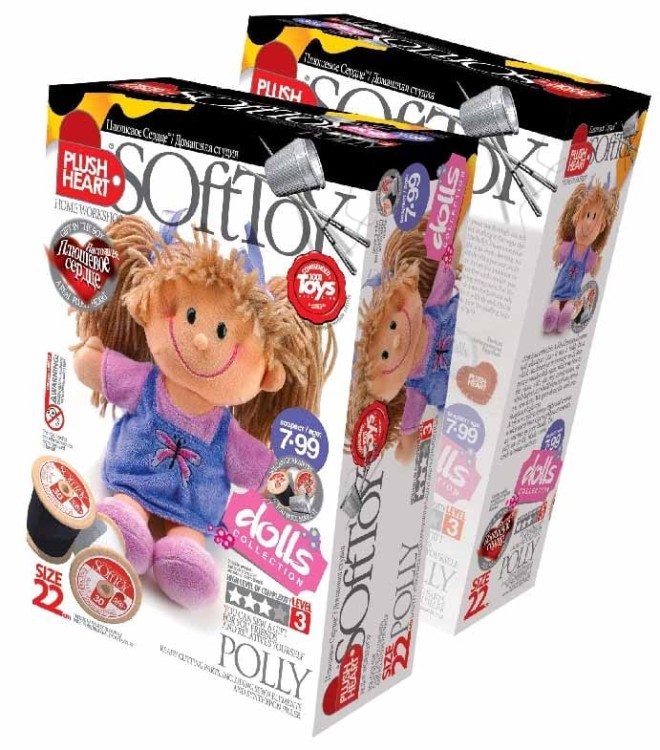 LALKA Polly pluszak do uszycia 22cm Elf Market seria dolls