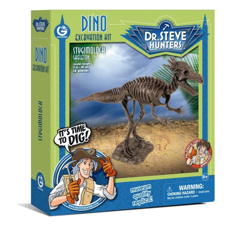 Szkielet STYGIMOLOCH 26 cm Wyprawa Paleontologiczna dinozaur Geoworld