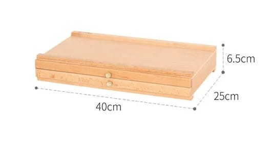 Kasetka z 2 szufladkami na pastele TS Stationery wymiary