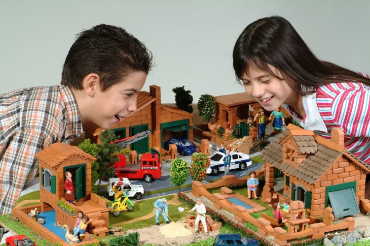 3 budowle z cegiełek 150 elementów Teifoc TEI-8010