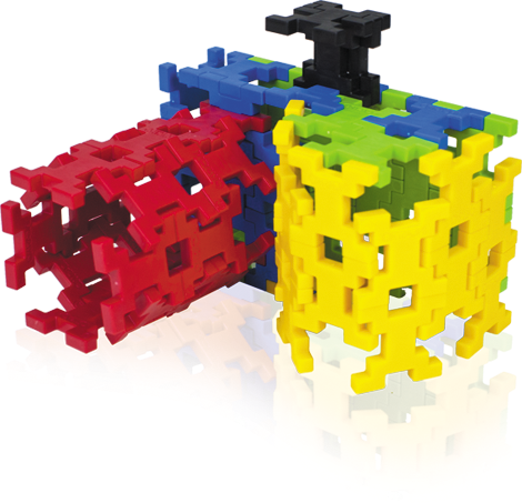 Klocki konstrukcyjne Incastro - 60 el. Cube L