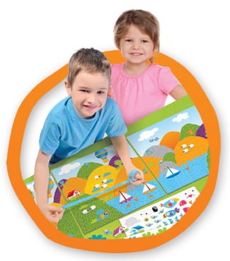 Wyklejanka widoczki z taśmami we wzory Artzooka