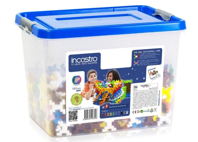 Klocki konstrukcyjne Incastro - 1000 el. BOX