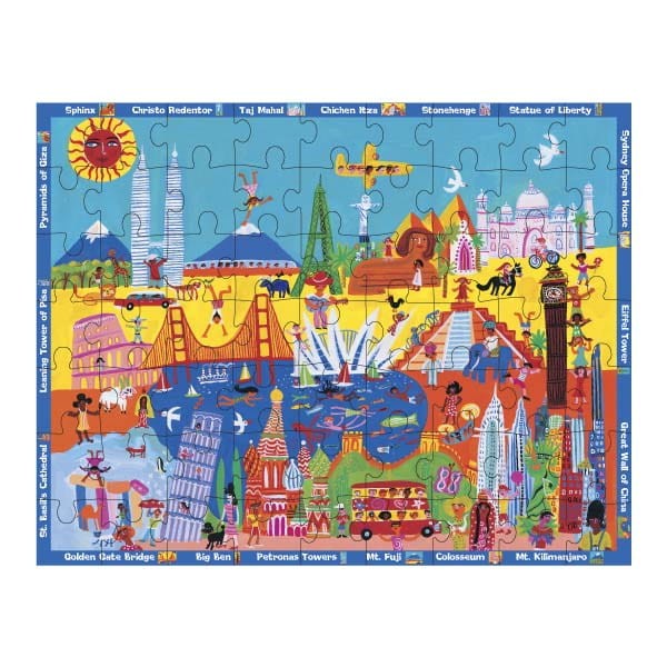 PUZZLE Z BUDOWLAMI ŚWIATA