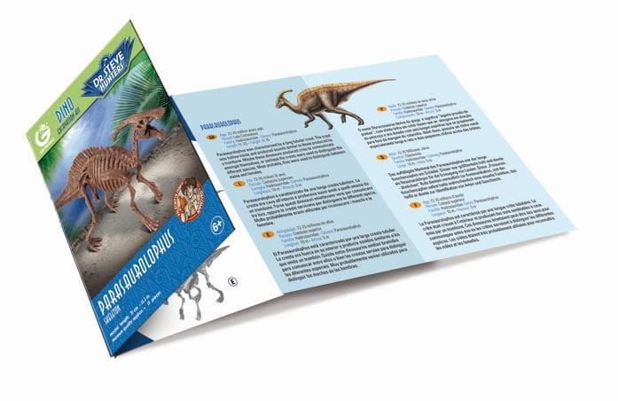 Szkielet PARASAUROLOPHUS 31 cm Wyprawa Paleontologiczna dinozaur Geoworld