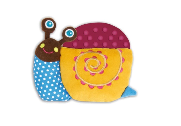  Gryzak Ślimak Mushee Oops grzechotka przytulanka