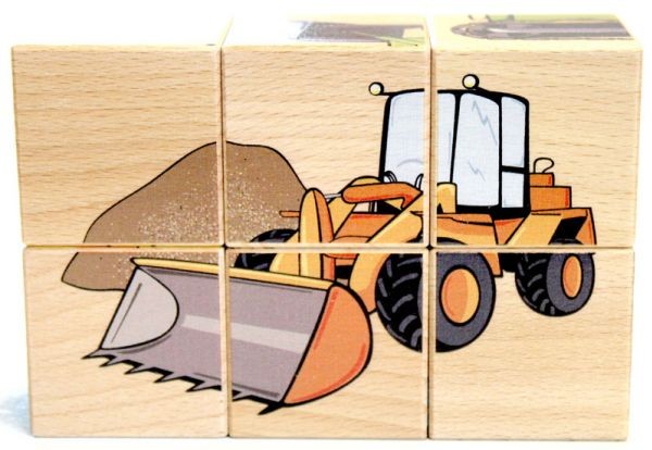 Ukladanka klocki maszyny rolnicze i budowlane