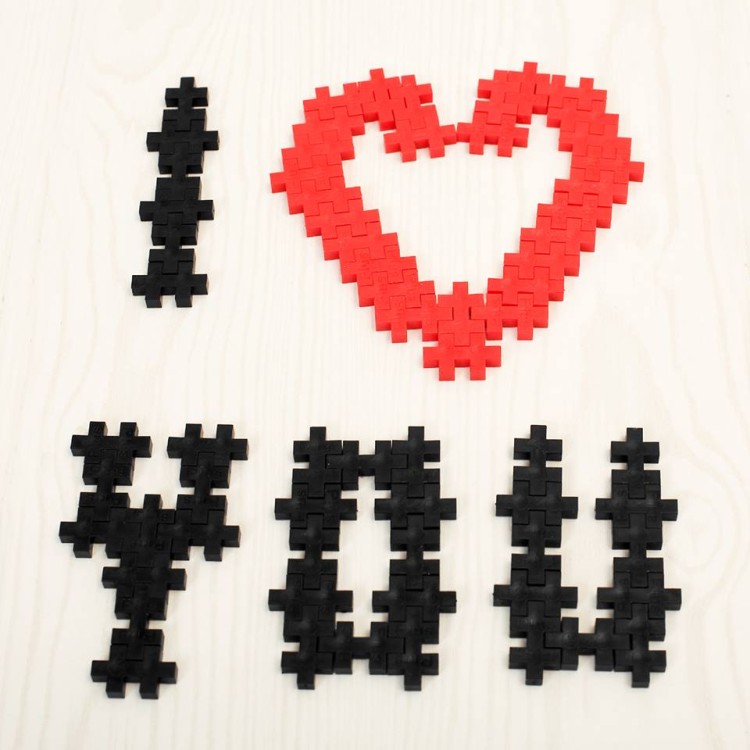 PLUS-PLUS midi klocki konstrukcyjne LUDZIK I KWIATEK 50 elementów pastelowe