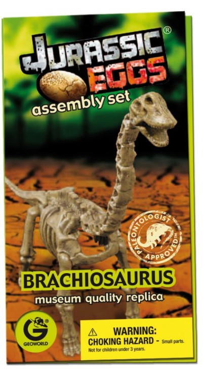 Jajo dinozaura szkielet BRACHIOSAURUS 28 cm Geoworld
