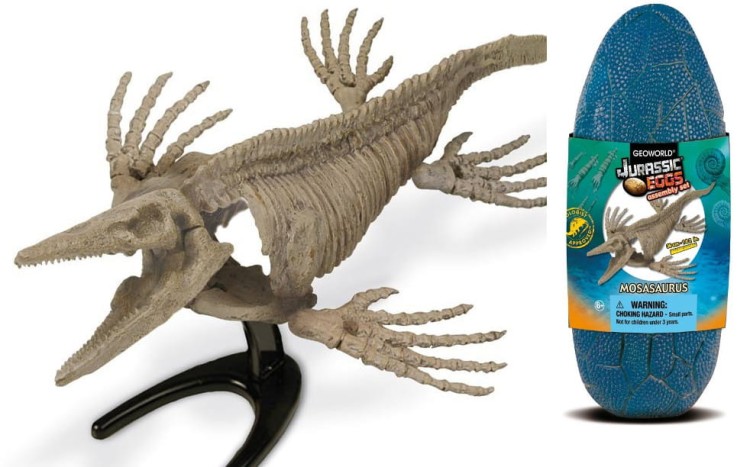 Jajo dinozaura szkielet MOSASAURUS 37 cm Geoworld