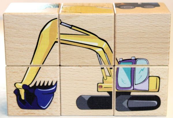 Ukladanka klocki maszyny rolnicze i budowlane