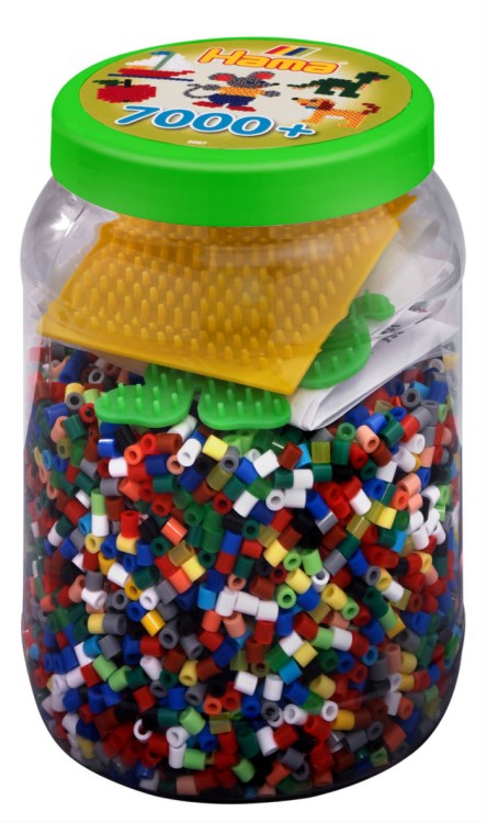  Koraliki do zaprasowania MIDI 7000 sztuk z podkładkami w tubie zieleń HAMA