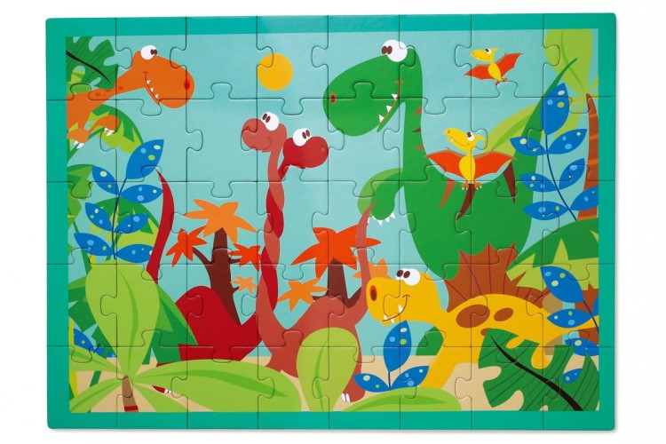 Puzzle DINO 40 elem.  układanka Scratch