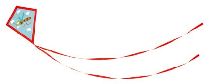  Latawiec klasyczny czerwony KOMAR Scratch