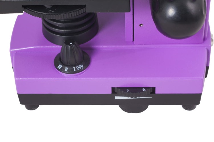 Mikroskop Rainbow 2L Amethyst filetowy Levenhuk + GRATIS zestaw K50 do eksperymentów