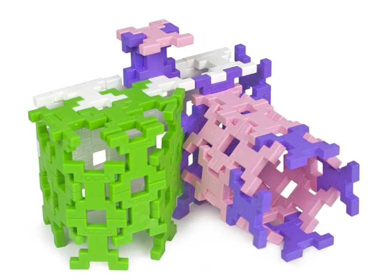 Klocki konstrukcyjne Incastro - 60 el. Pink MIDI