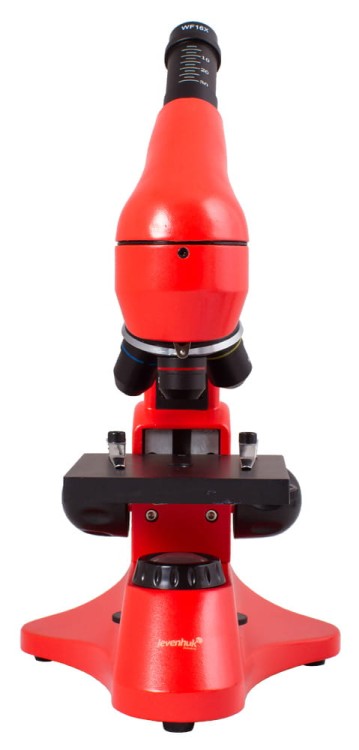 Mikroskop Rainbow 50L PLUS Orange pomarańczowy Levenhuk + GRATIS zestaw K50 do eksperymentów