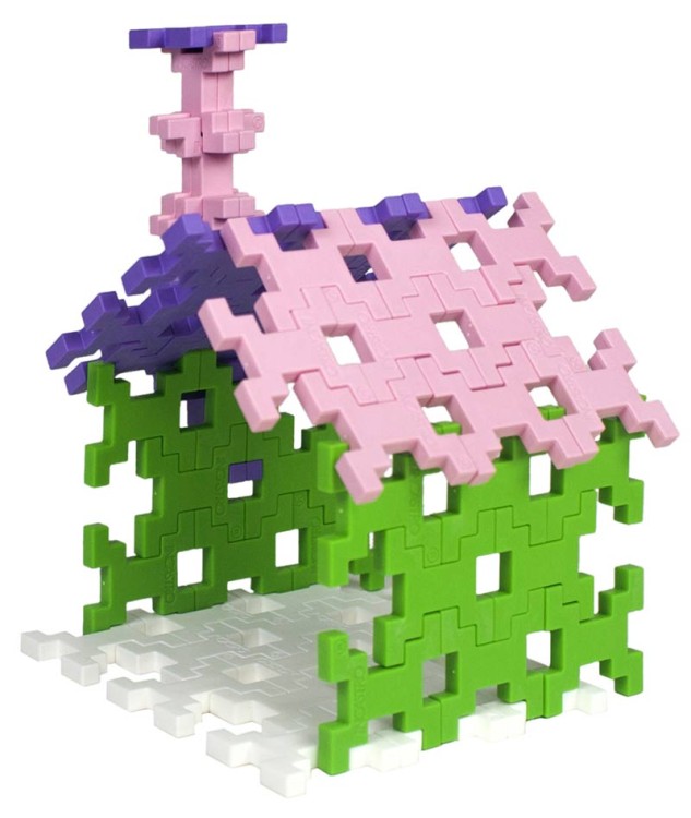 Klocki konstrukcyjne Incastro - 60 el. Pink MIDI