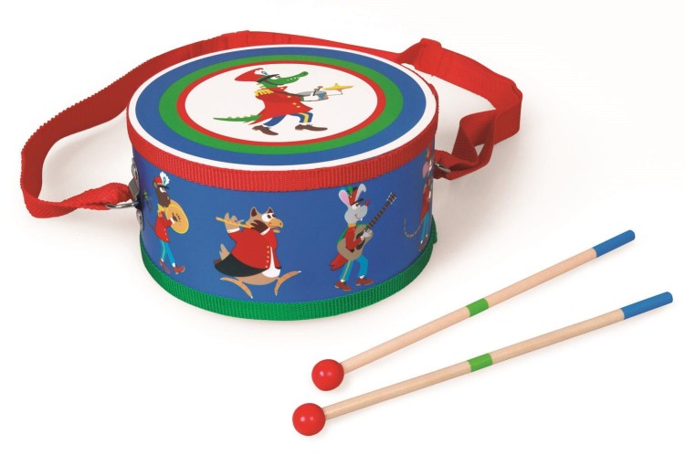 Drewniany bębenek Fanfare Scratch