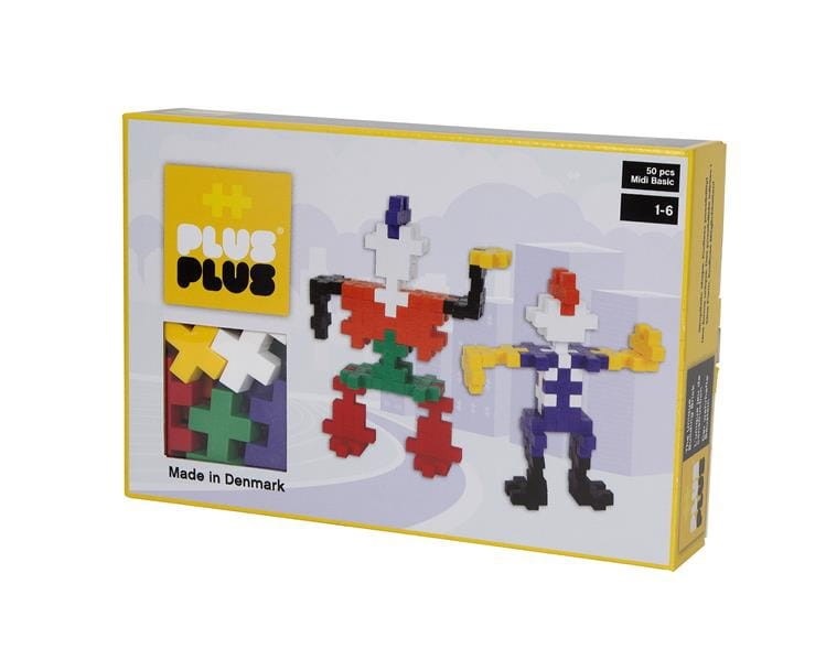 PLUS-PLUS midi klocki konstrukcyjne ROBOTY 50 elementów 1