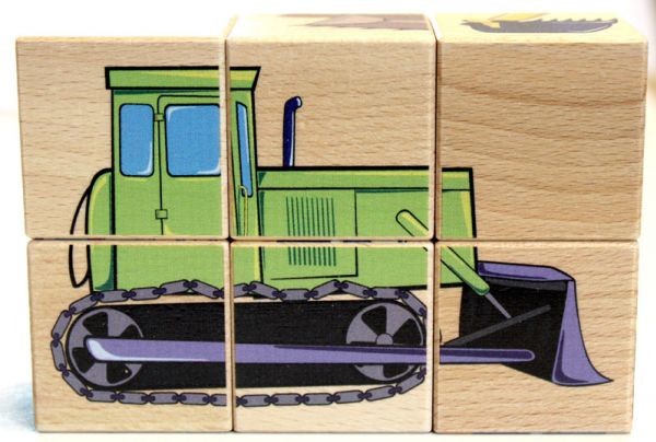 Ukladanka klocki maszyny rolnicze i budowlane