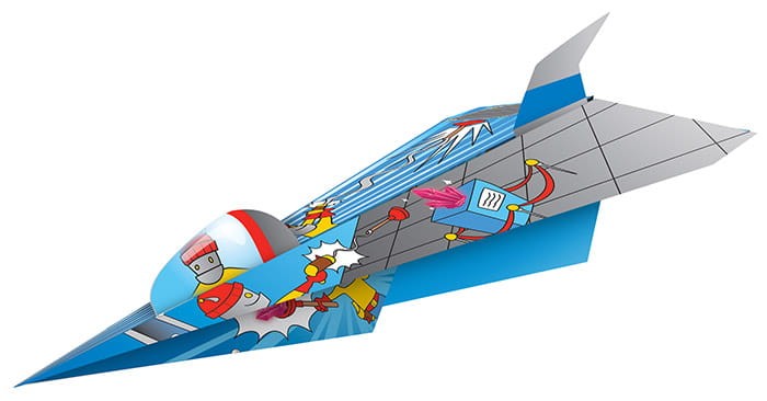 Notes origami KOMIKSOWE SAMOLOTY Artzooka