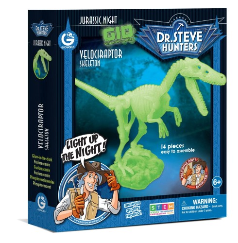 VELOCIRAPTOR model dinozaura świecący w ciemności Geoworld