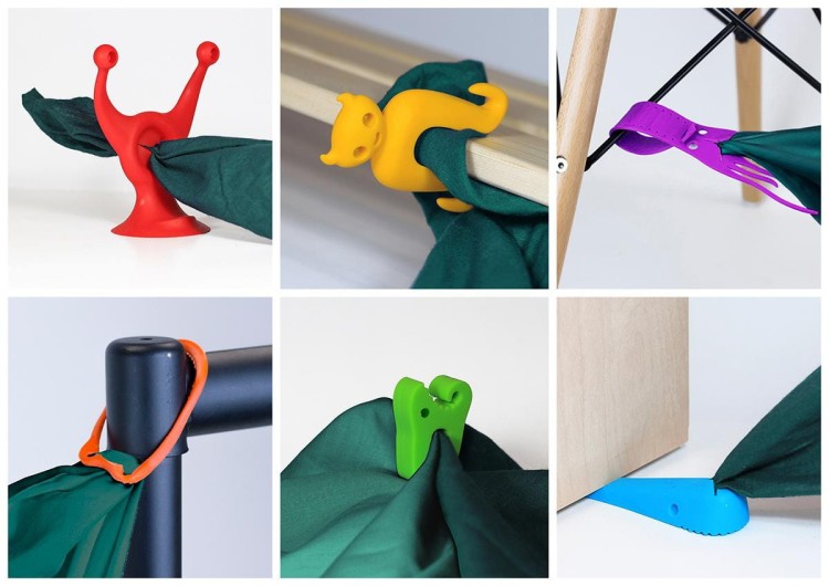 Komplet uchwytów do budowania Rodzina Przyczepialskich Densters