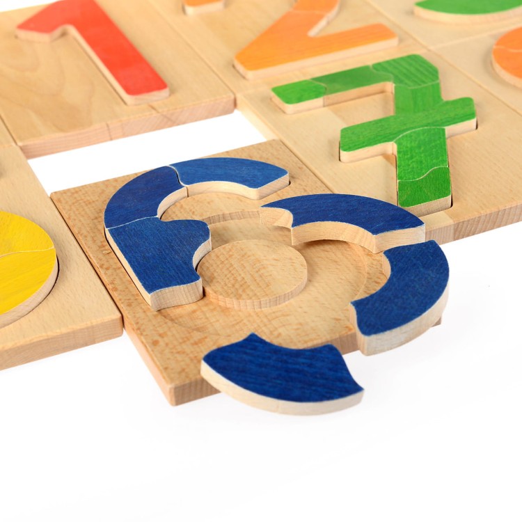 Układanki cyfrowe drewniane cyfry PILCH