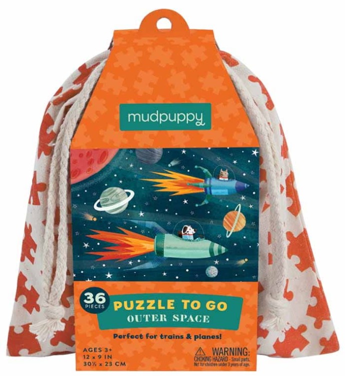 Puzzle podróżne w woreczku KOSMOS 36 elementów Mudpuppy