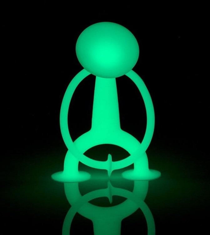 Oogi ludzik świecący w ciemności z przyssawkami - rozciągliwy - Moluk