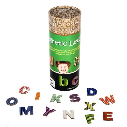 Magnetyczne LITERKI drukowane we wzory The Purple Cow