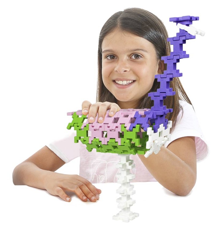 Klocki konstrukcyjne Incastro - 60 el. Pink MIDI